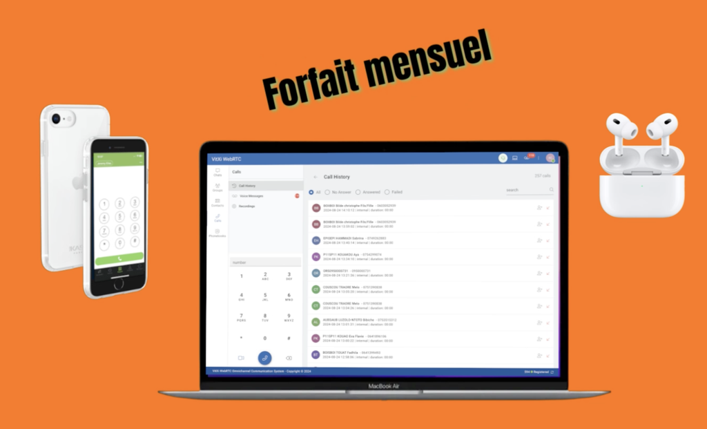 Forfait Mensuel poste administratif nomade full Apple